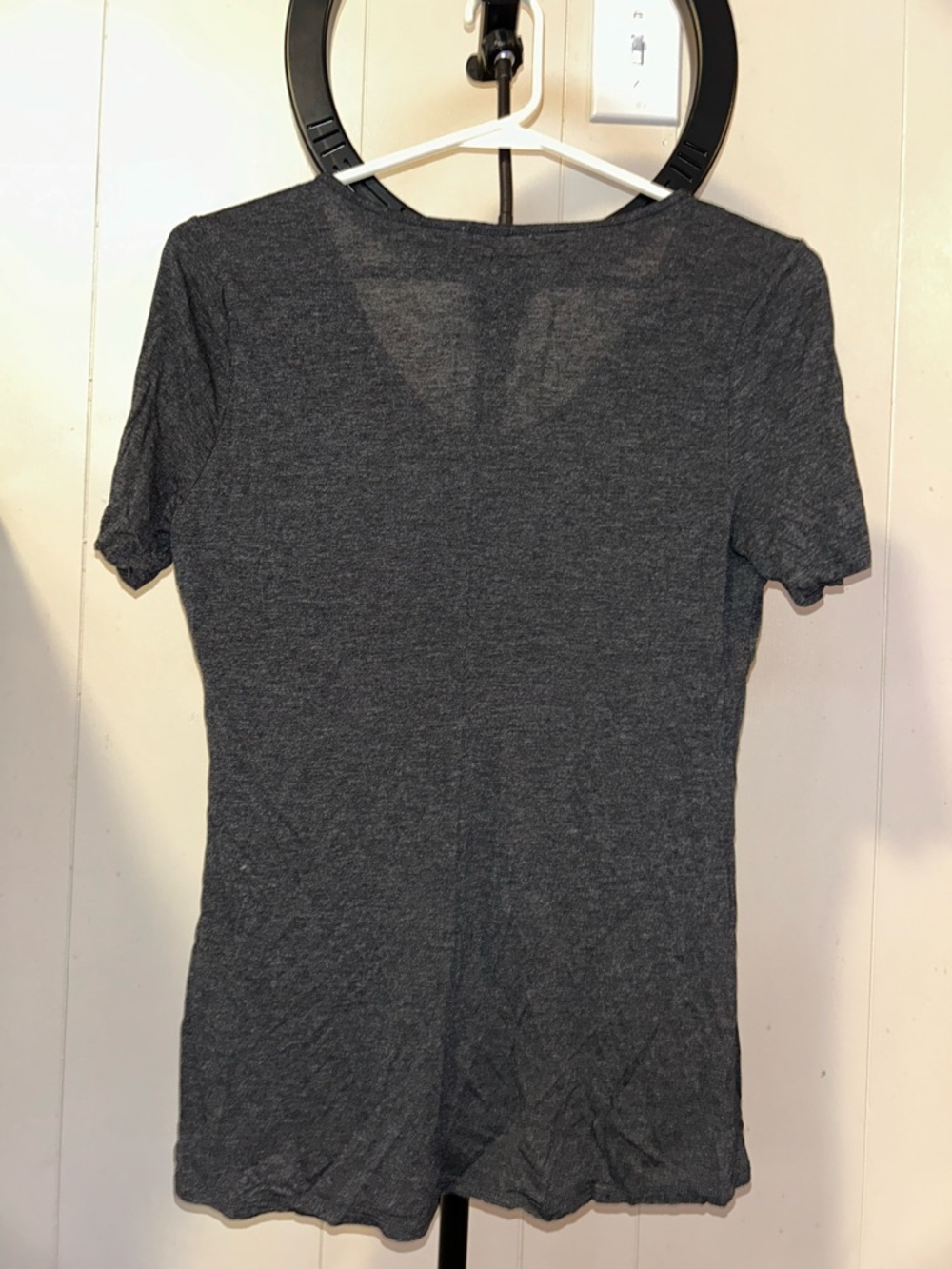 Old Navy Women's Charcoal Graphic Tee with White City Text - Picture 3 of 3